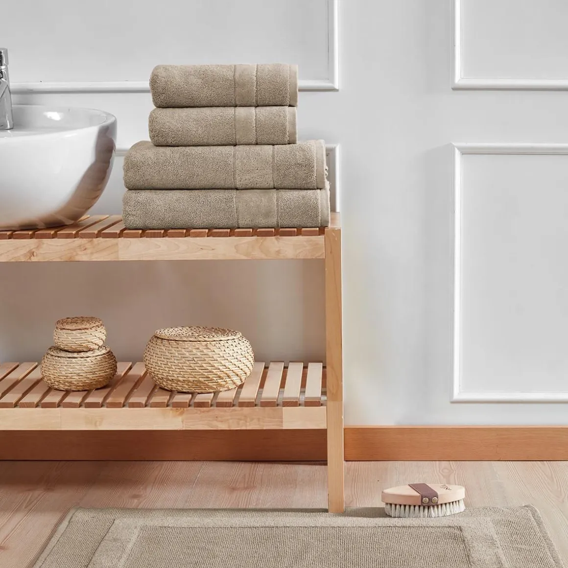 Ensemble de bain 4 pièces 650 g/m² CALIFORNIA