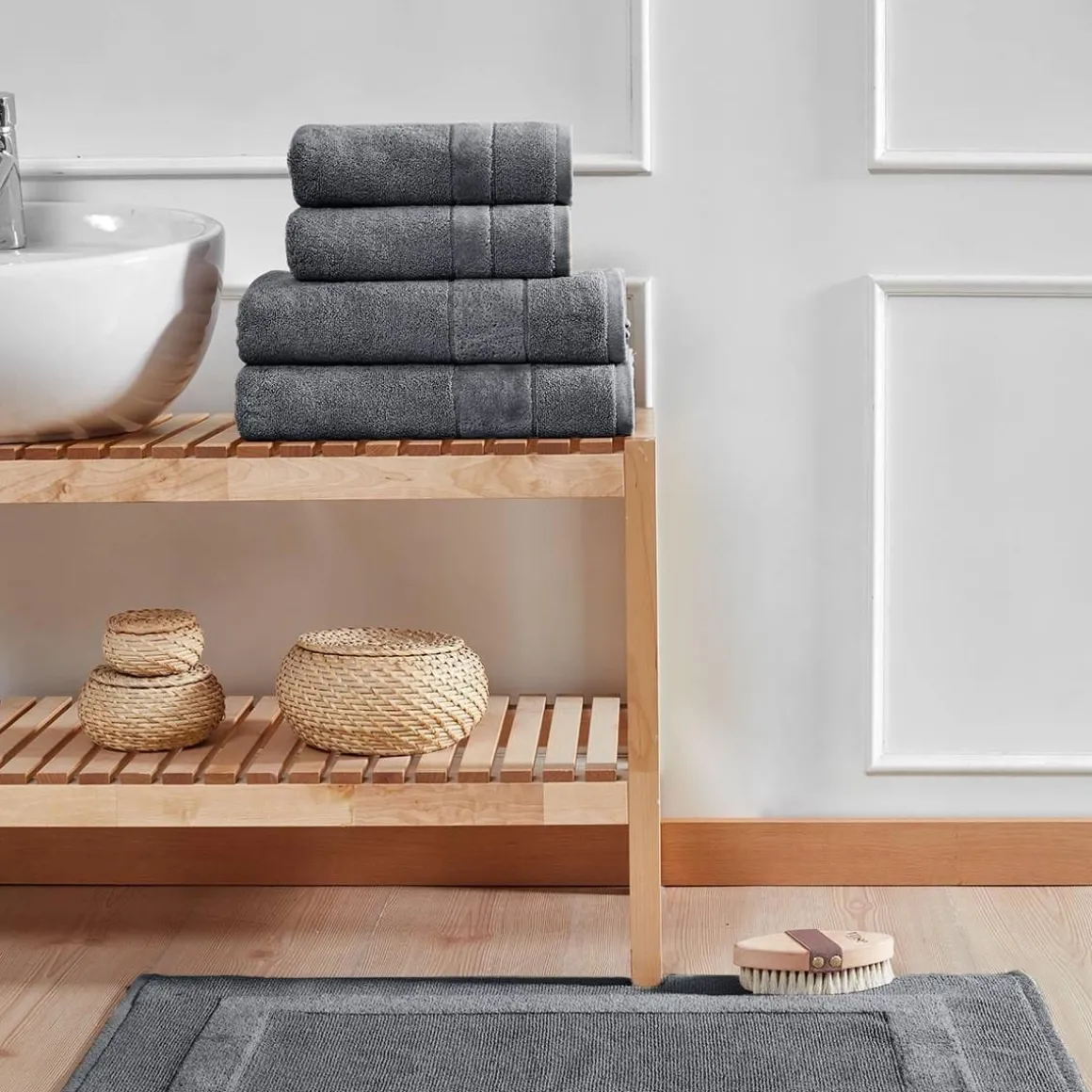 Ensemble de bain 4 pièces 650 g/m² CALIFORNIA