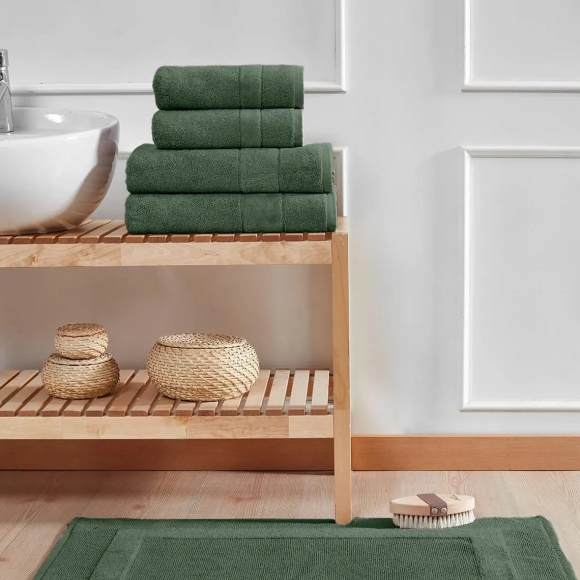 Ensemble de bain 4 pièces 650 g/m² CALIFORNIA