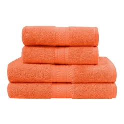 Ensemble de bain 4 pièces (2 draps de bain + 2 serviettes de toilette) LUXURY
