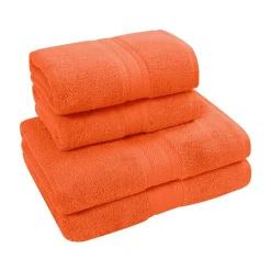 Ensemble de bain 4 pièces (2 draps de bain + 2 serviettes de toilette) LUXURY