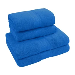 Ensemble de bain 4 pièces (2 draps de bain + 2 serviettes de toilette) LUXURY