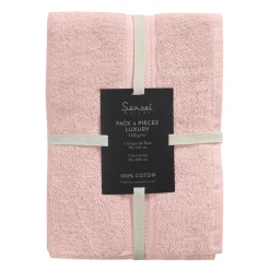 Ensemble de bain 4 pièces (2 draps de bain + 2 serviettes de toilette) LUXURY