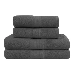 Ensemble de bain 4 pièces (2 draps de bain + 2 serviettes de toilette) LUXURY