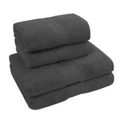 Ensemble de bain 4 pièces (2 draps de bain + 2 serviettes de toilette) LUXURY