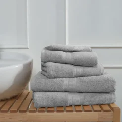 Ensemble de bain 4 pièces (2 draps de bain + 2 serviettes de toilette) LUXURY