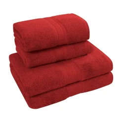 Ensemble de bain 4 pièces (2 draps de bain + 2 serviettes de toilette) LUXURY