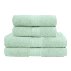 Ensemble de bain 4 pièces (2 draps de bain + 2 serviettes de toilette) LUXURY