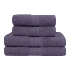 Ensemble de bain 4 pièces (2 draps de bain + 2 serviettes de toilette) LUXURY