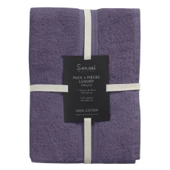 Ensemble de bain 4 pièces (2 draps de bain + 2 serviettes de toilette) LUXURY