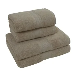 Ensemble de bain 4 pièces (2 draps de bain + 2 serviettes de toilette) LUXURY
