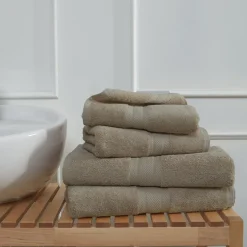Ensemble de bain 4 pièces (2 draps de bain + 2 serviettes de toilette) LUXURY