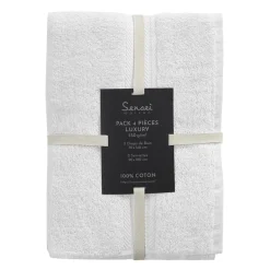 Ensemble de bain 4 pièces (2 draps de bain + 2 serviettes de toilette) LUXURY