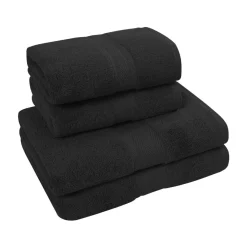 Ensemble de bain 4 pièces (2 draps de bain + 2 serviettes de toilette) LUXURY