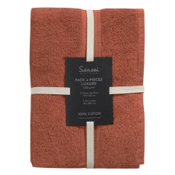 Ensemble de bain 4 pièces (2 draps de bain + 2 serviettes de toilette) LUXURY