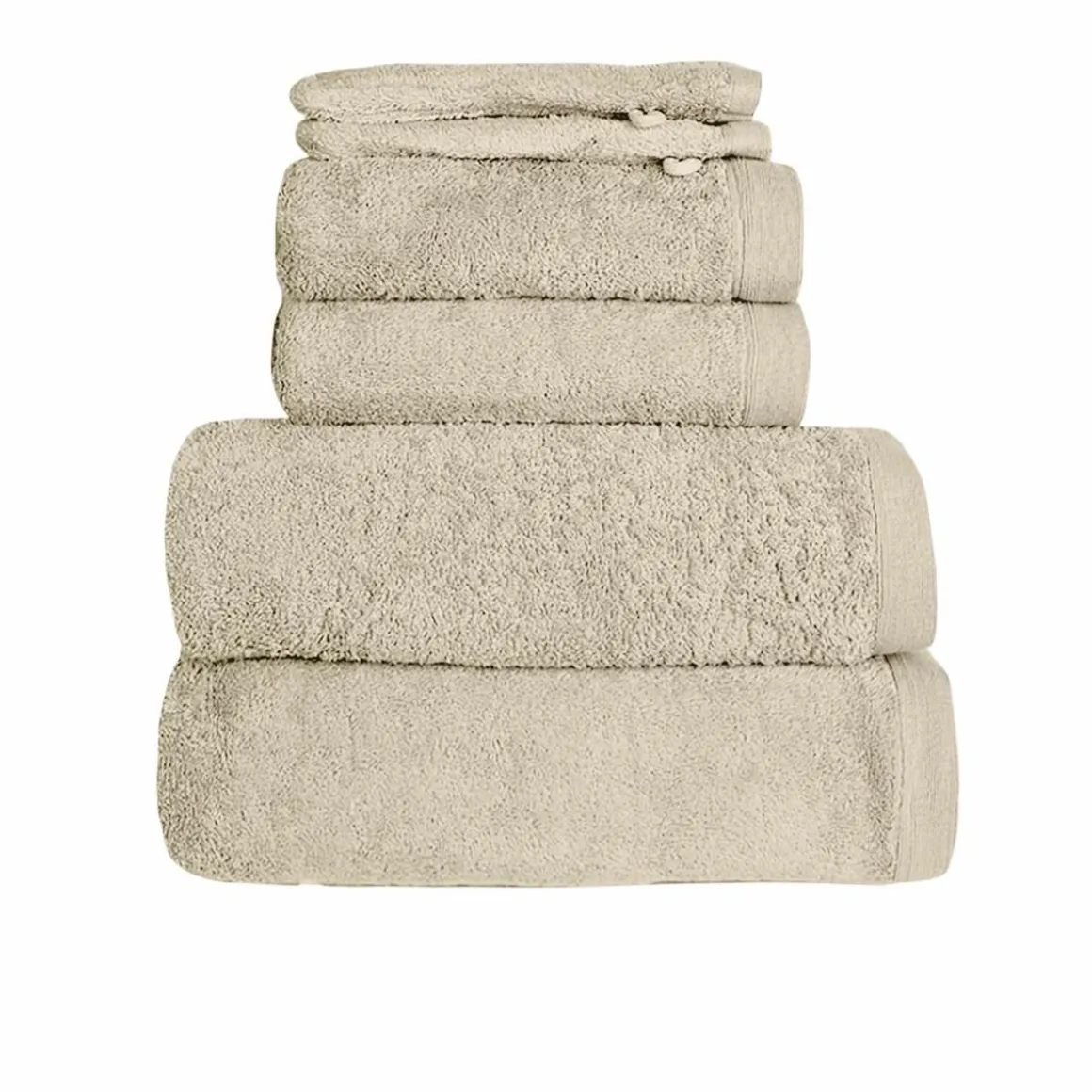 Ensemble de bain 6 pièces 500 g/m² STUDIO (2 draps de douche +2 serviettes de toilette + 2 gants)
