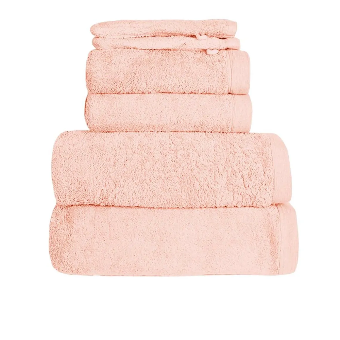 Ensemble de bain 6 pièces 500 g/m² STUDIO (2 draps de douche +2 serviettes de toilette + 2 gants)