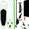 Ensemble de planche SUP gonflable vert et blanc