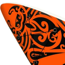 Ensemble de planche SUP gonflable 305x76x15 cm orange