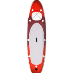 Ensemble de planche SUP gonflable rouge 360x81x10 cm