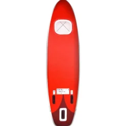 Ensemble de planche SUP gonflable rouge 360x81x10 cm