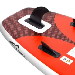 Ensemble de planche SUP gonflable rouge 360x81x10 cm