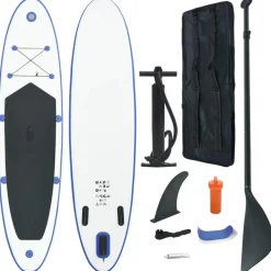 Ensemble de planches SUP gonflables Bleu et blanc