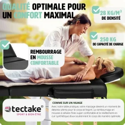 Ensemble de table de massage Daniel avec rouleaux de massage
