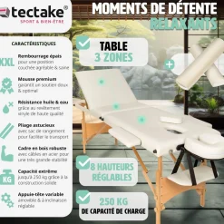 Ensemble de table de massage Daniel avec rouleaux de massage