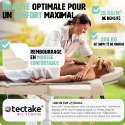 Ensemble de table de massage Daniel avec rouleaux de massage