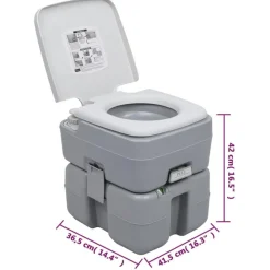 Ensemble de toilette et reservoir d'eau de camping portable
