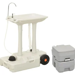 Ensemble de toilette et support de lavage des mains de camping