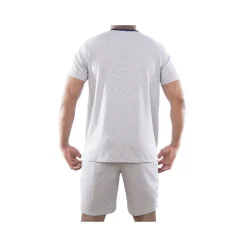 Ensemble homme Pyjama court T-shirt col tunisien