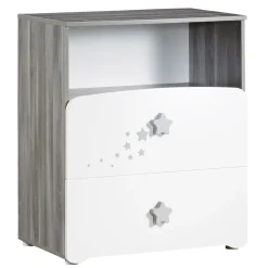 Ensemble Lit bébé 60x120 cm + commode à langer NEW NAO