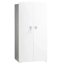 Ensemble Lit bébé 60x120 cm + tiroir +commode à langer + armoire NEW NAO