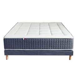 Ensemble Literie 30 cm accueil mémoire de forme + ressorts ensachés 140x190 cm KING STYLE