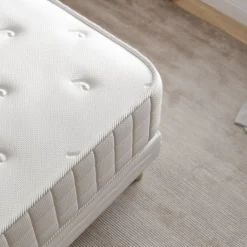 Ensemble Matelas 700 ressorts ensachés 140x190 cm + sommier tapissier HOTEL LUXE