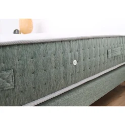 Ensemble matelas 792 Ressorts 7 zones Face hiver/été + sommier vert Céladon 160x200 cm HYGGE