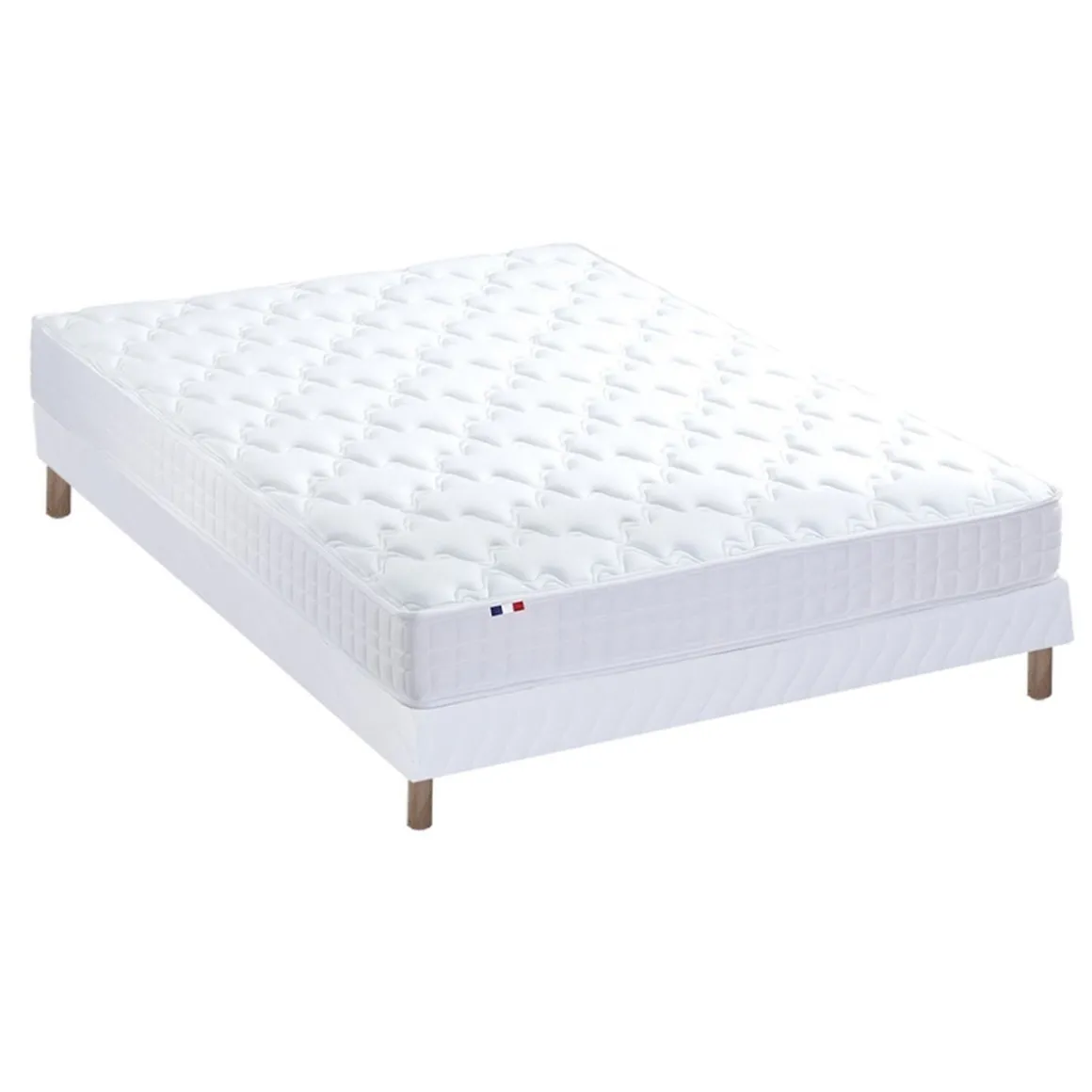 Ensemble Matelas accueil mémoire de forme + Sommier 140 x 190 cm MAM AZUR