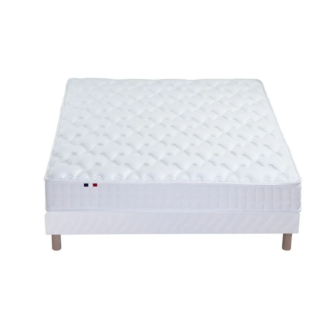 Ensemble Matelas accueil mémoire de forme + Sommier 140 x 190 cm MAM AZUR
