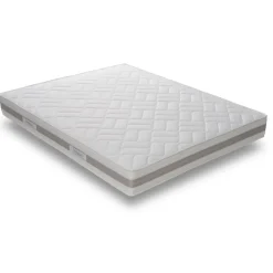 Ensemble matelas ressorts TEMPO GREY+ sommier déco gris 180x200 cm
