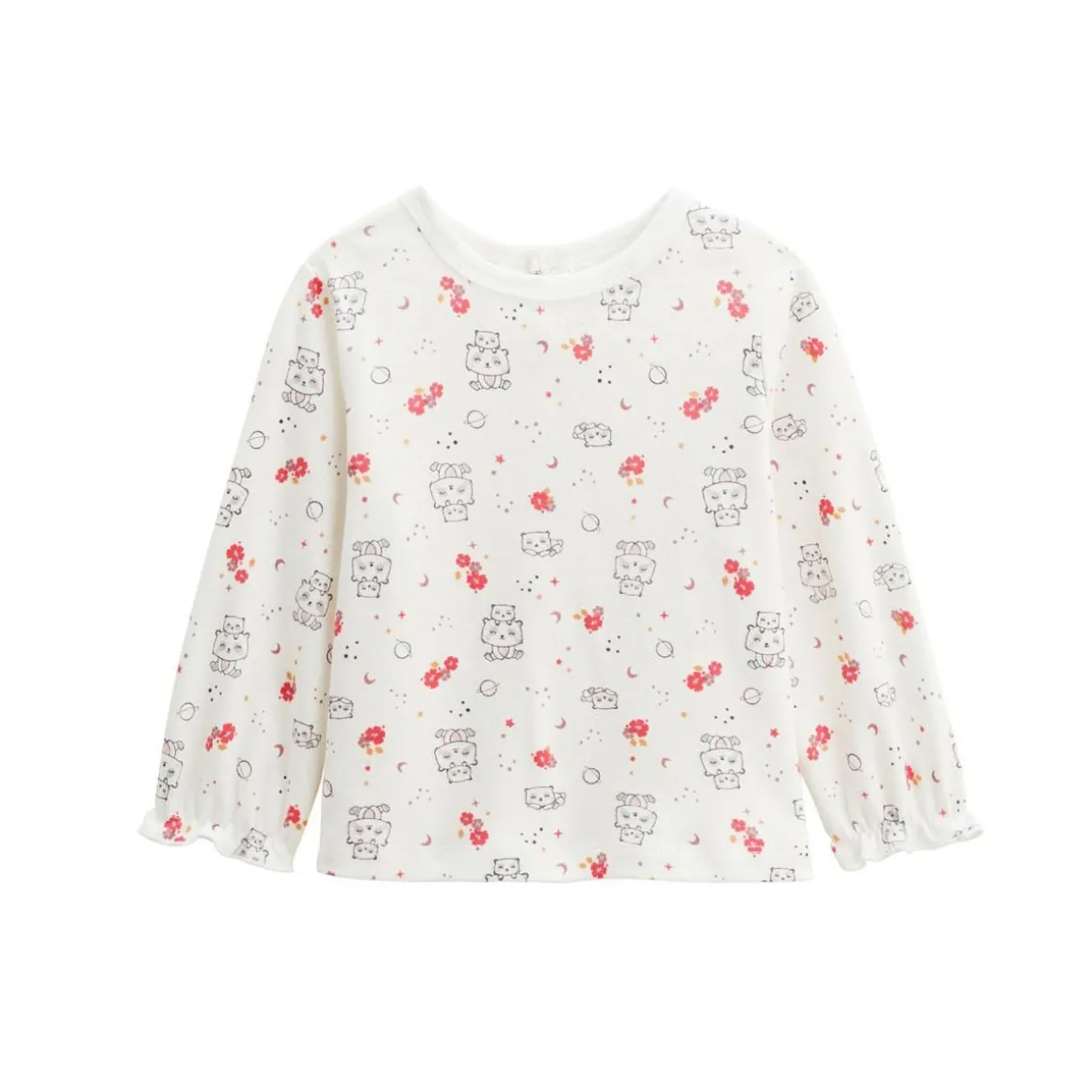 Ensemble robe bébé en coton matelassé, t-shirt et collant Ma Petite Etoile
