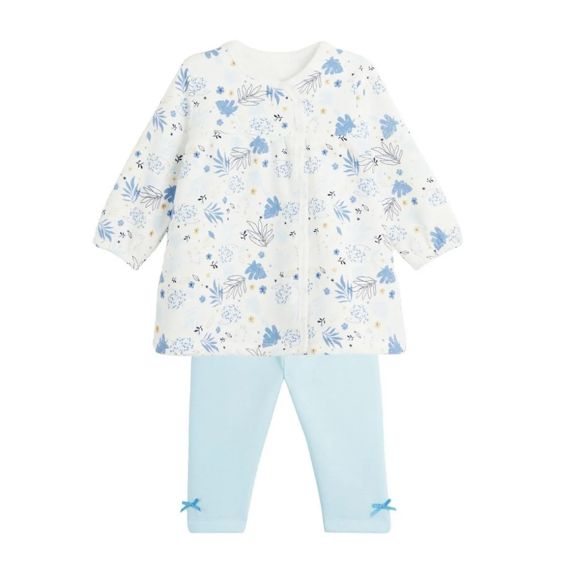 Ensemble robe et legging en molleton bébé fille Luna
