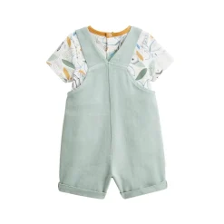 Ensemble salopette bébé en chambray et t-shirt Garden Party