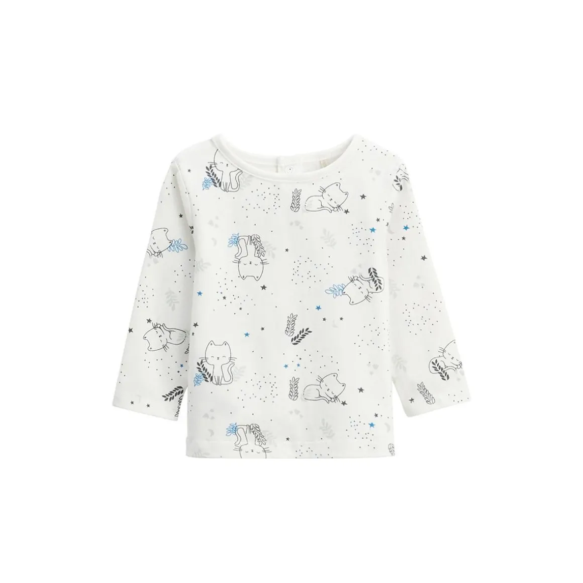 Ensemble salopette bébé en molleton et t-shirt Chatmallow