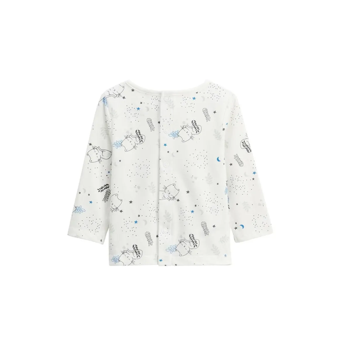 Ensemble salopette bébé en molleton et t-shirt Chatmallow