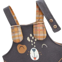 Ensemble salopette bébé en molleton et t-shirt Toutouyoutou