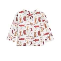 Ensemble salopette bébé en molleton et t-shirt Toutouyoutou