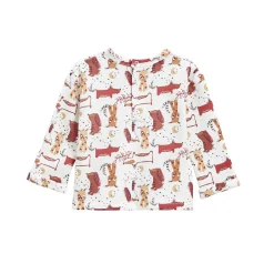 Ensemble salopette bébé en molleton et t-shirt Toutouyoutou