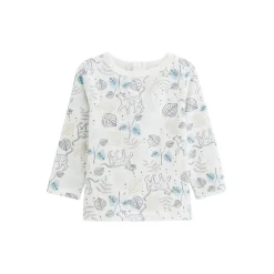 Ensemble salopette bébé en molleton et t-shirt Félintrépide